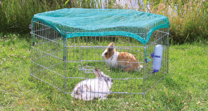 TRIXIE natura Freilaufgehege mit Schutznetz